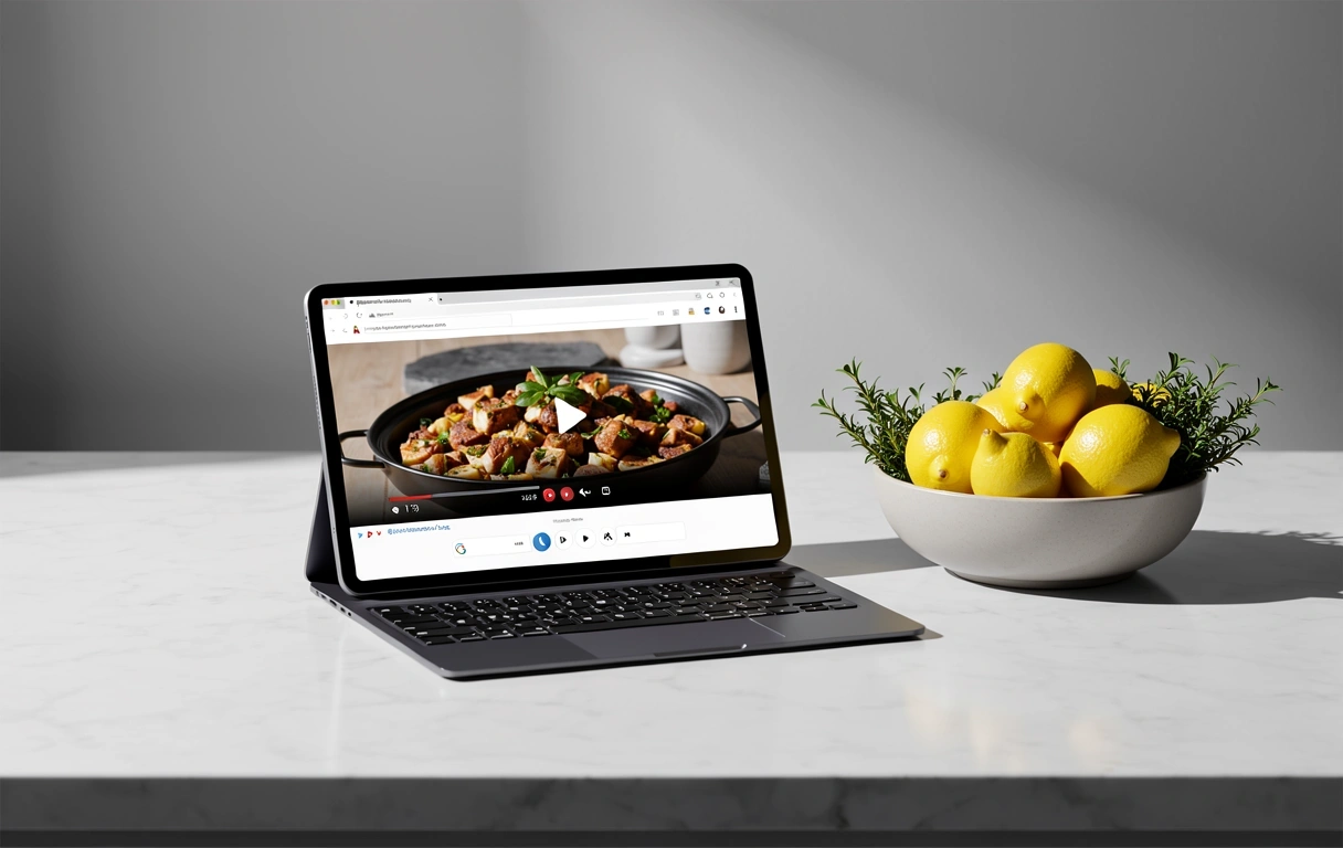 Digitales Lernen in der Küche